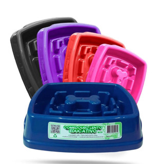Comedouro Lento Educativo Interativo Pet para Cachorro Cães 650ml Adestramento Anti estress em Oferta na Shopee