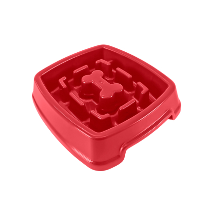 Comedouro Lento Educativo Interativo Pet para Cachorro Cães 650ml Adestramento Anti estress