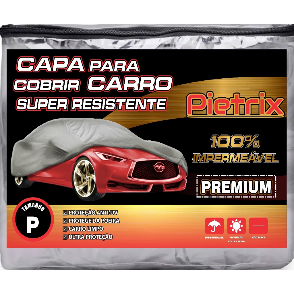 Capa cobrir carro Fox 100% Impermeável Proteção Total PIETRIX em Oferta na Shopee