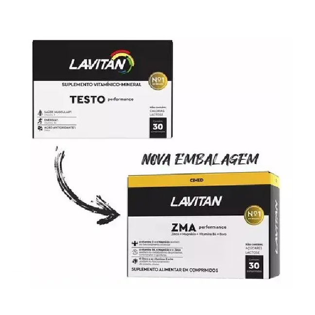 Kit 3x Lavitan Testo Performance Com 30 Comprimidos - Cimed