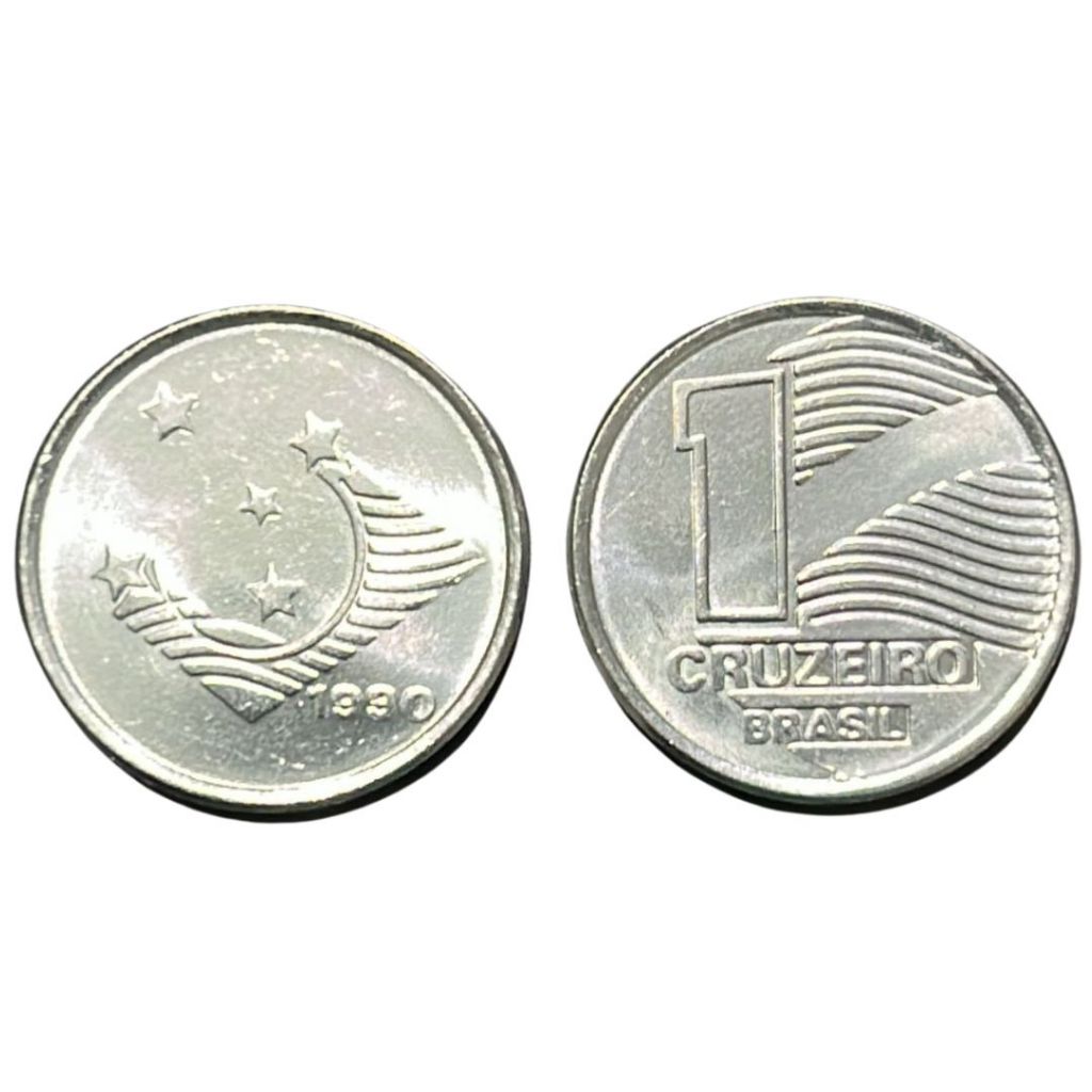 Moeda 1 Cruzeiro de 1990 - Bandeira - FC