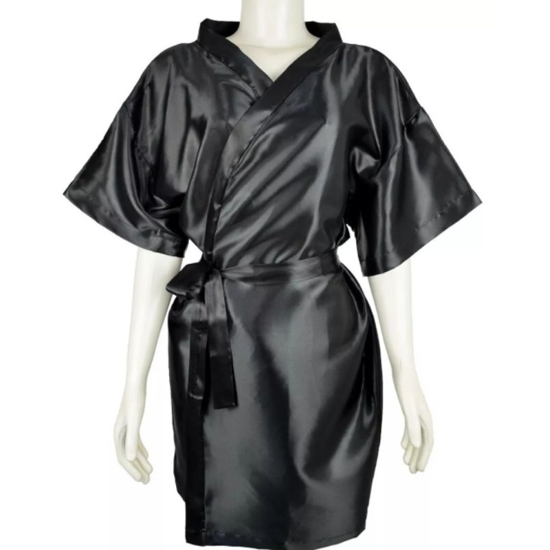 Robe/Roby/hobby/hobbie/roupão Cetim Elastano Salão Noiva/salão de cabelereiras cabelo