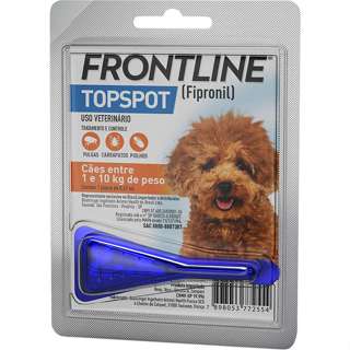 Antipulgas e Carrapatos Frontline Top Spot para Cães de 1 a 10 Kg em Oferta na Shopee
