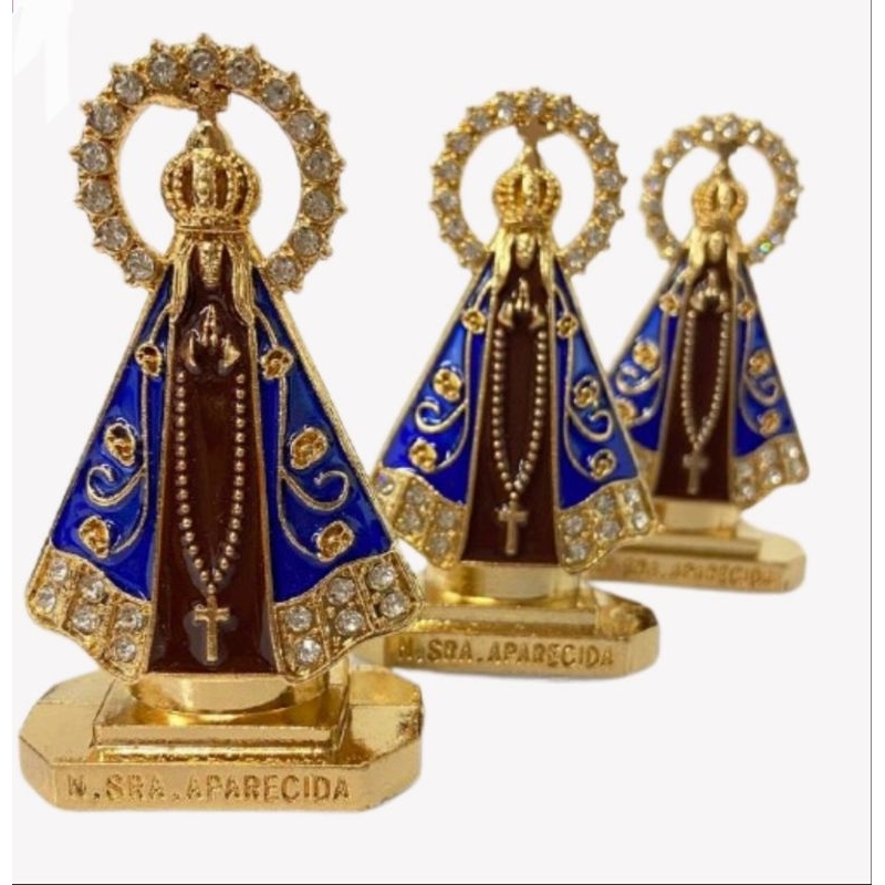 Infete Imagen De Metal  Para Carro Dupla Face De Nossa Senhora Aparecida /Santinha em Oferta na Shopee