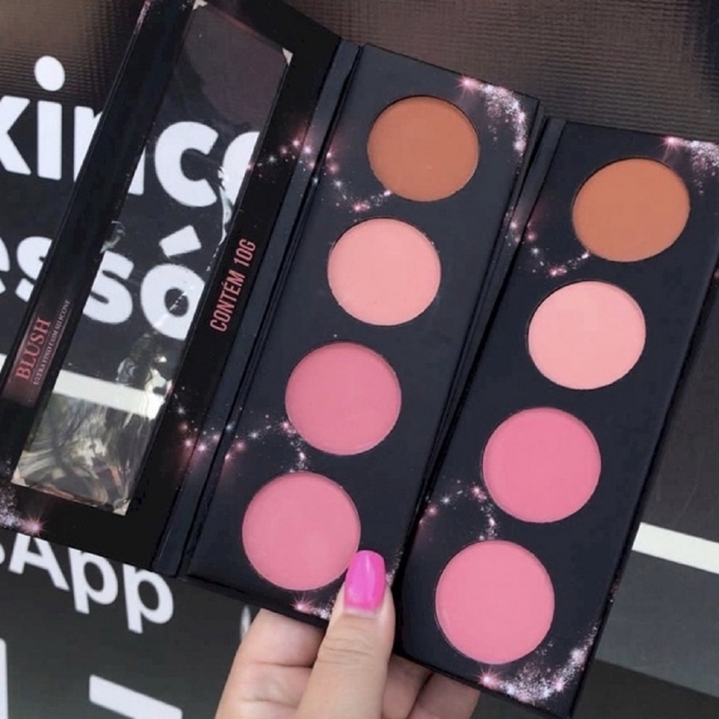 Tálinda - Quarteto de Blush Ultrafino Com Silicone Ludurana B00219 em Oferta na Shopee