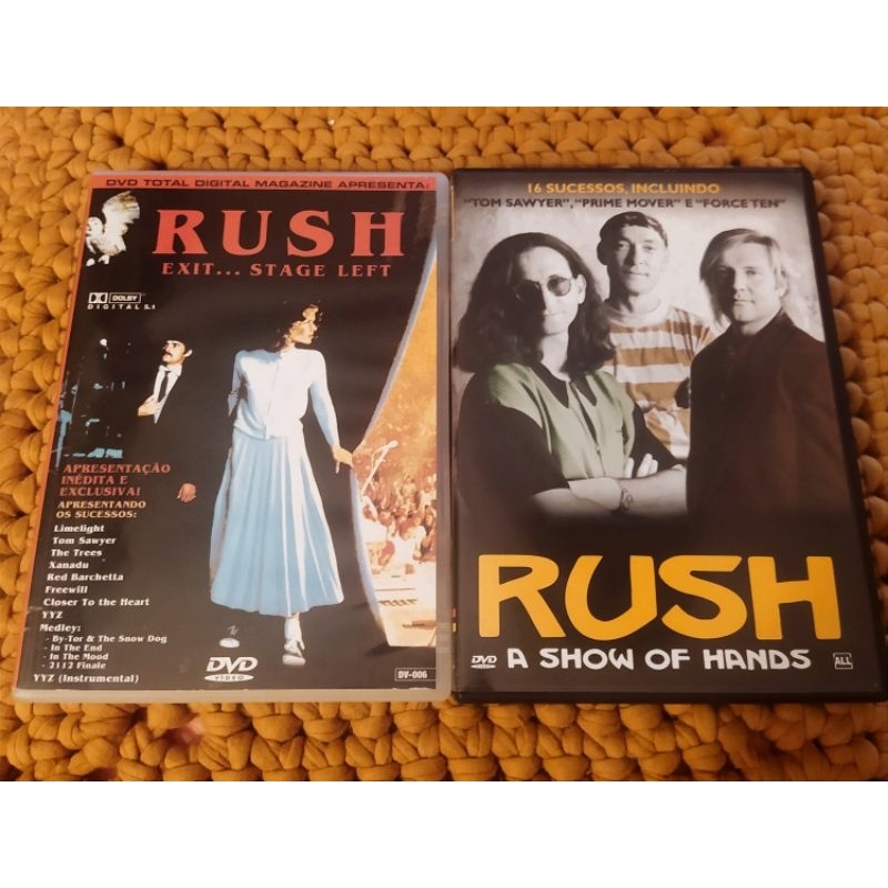 Kit Dvd Rush - A show of hands + Exit... stage left