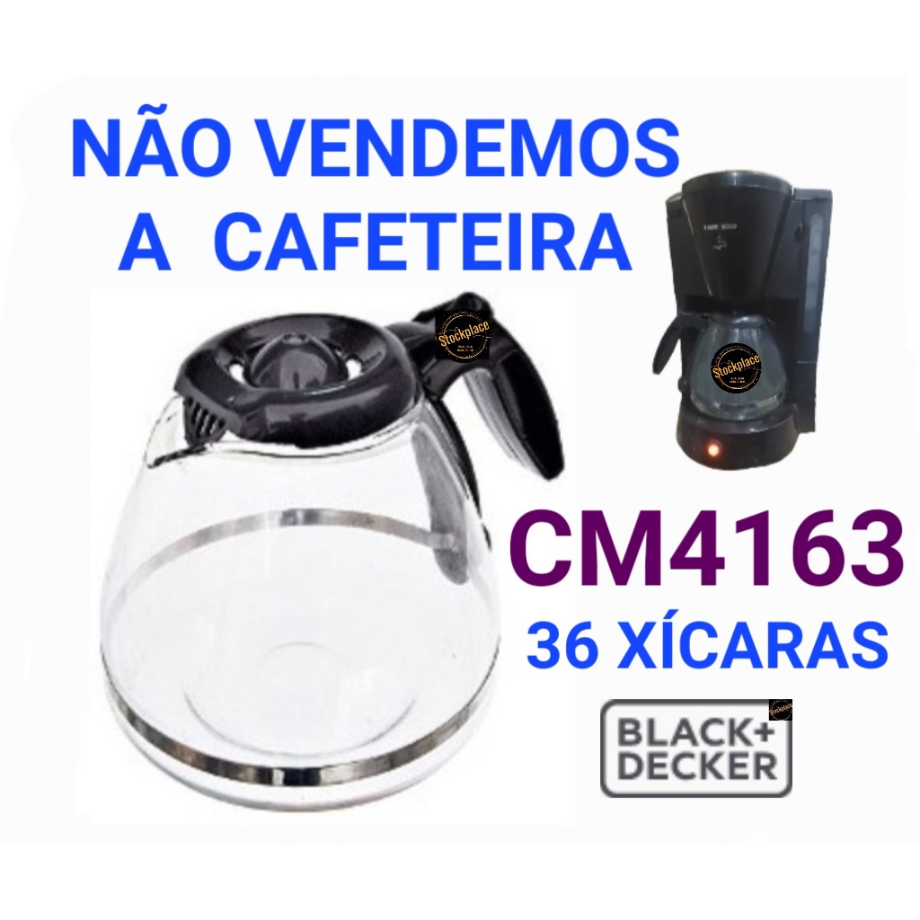 JARRA COMPATÍVEL PARA CAFETEIRA CM4163 - 36 XÍCARAS - BLACK & DECKER