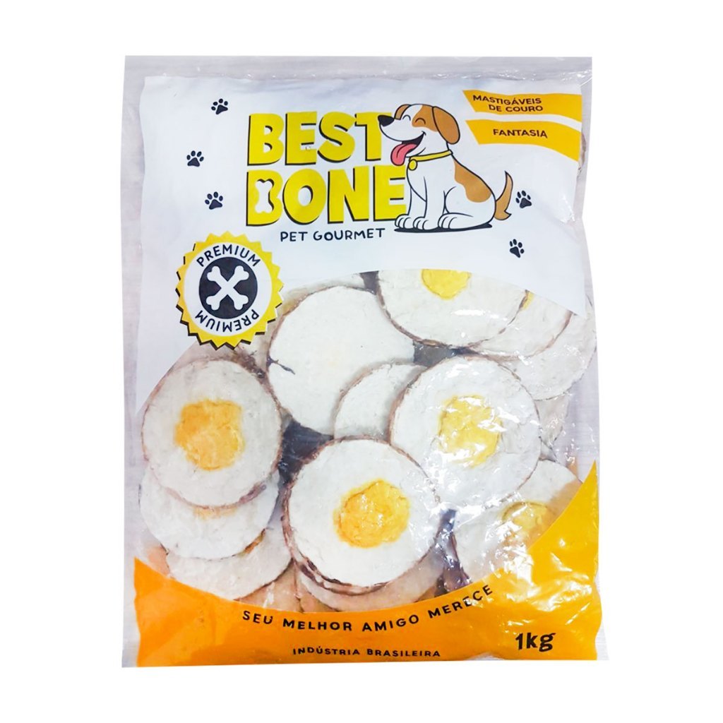 Osso P/cães Fantasia Ovo Pacote 1Kg - Best Bone