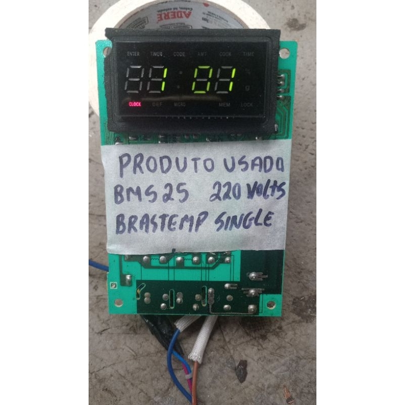 Placa Eletrônica Microondas Brastemp 18L Modelo Single BMS25ABBNA 220 Volts