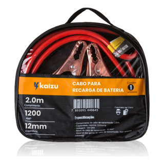 Cabo Chupeta Carregador Bateria 1200amp Carro Caminhao Moto 2.5m/3m em Oferta na Shopee