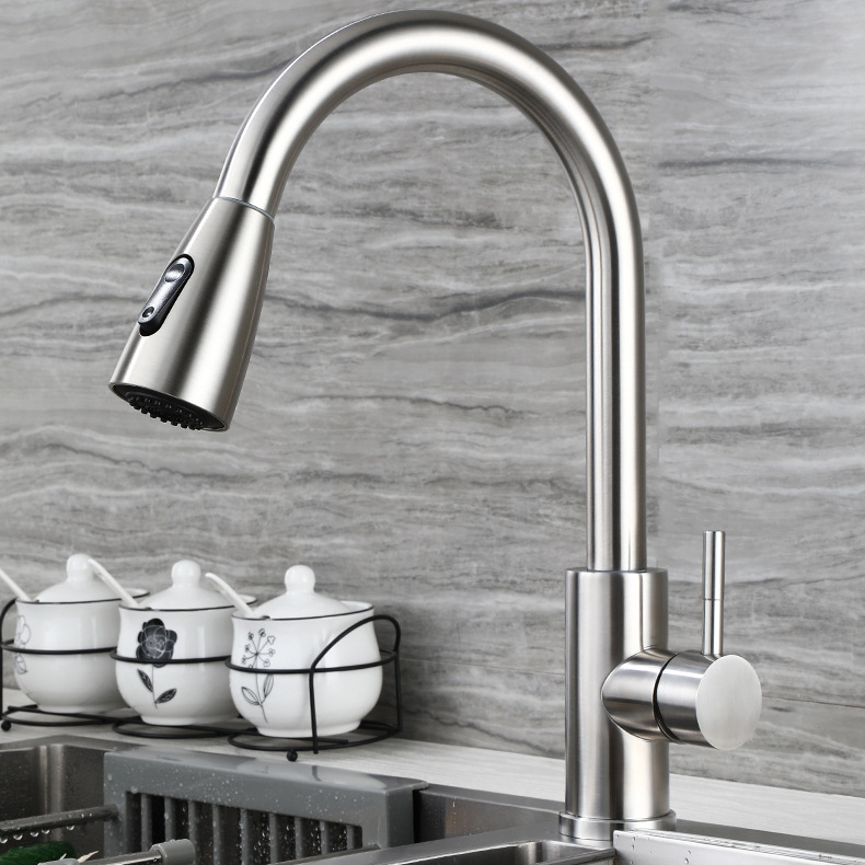 Torneira Gourmet Pia Cozinha Com Extensor Flexível Misturador Monocomando Pull Spray Arejador Articulado Inox Fosco em Oferta na Shopee