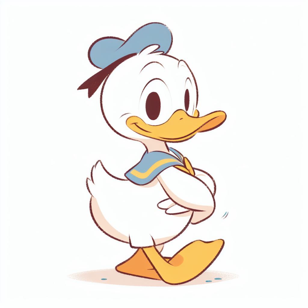 40 Desenhos Para Pintar e Colorir Pato Donald - Folhas A4 Sulfite Soltas