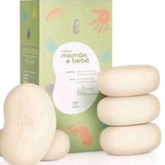 Sabonete em  Barra mamãe bebê 5unidades 90grama