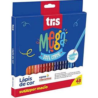 Lapis de Cor Mega Soft Color 48 Cores Tris... em Oferta na Shopee
