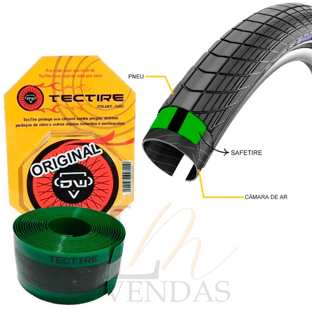 Fita Anti Furo Para Pneu Bicicleta Aro 29 27 26 Adesivo Anti-furo Proteção De Câmara Tectire Reutilizável Fácil Instalação