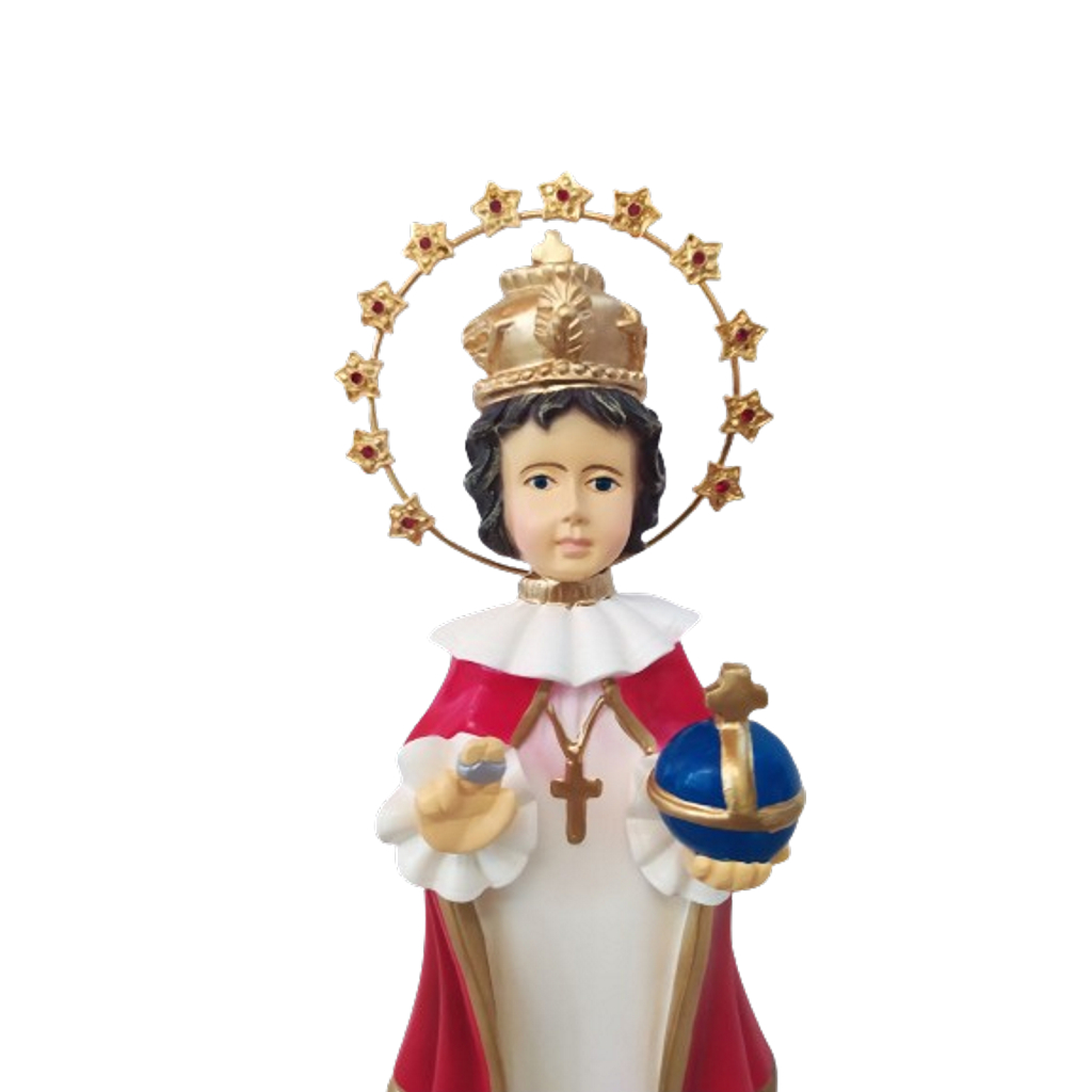 Imagem De Menino Jesus De Praga 22 Cm Resplendor Pedras