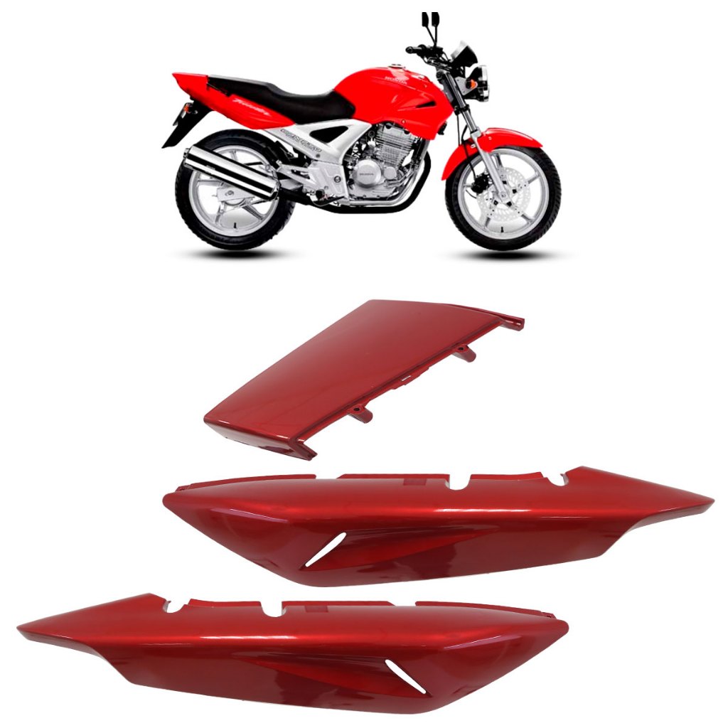 Kit Rabeta Cbx 250 Twister 2001 2002 2003 2004 2005 Vermelho 3 Peças em Oferta na Shopee