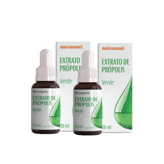 Kit 2 Extrato De Propolis Verde 30ml - Minamel Puro em Oferta na Shopee