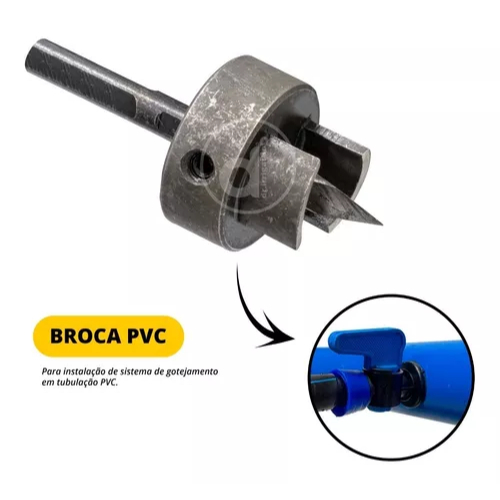 Broca 16mm Para Tubo PVC Irrigação Gotejamento Furo Preciso Profissional em Oferta na Shopee
