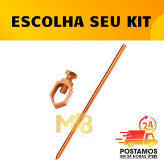HASTE TERRA 10mm x1,20 METRO E CONECTOR TERRA em Oferta na Shopee