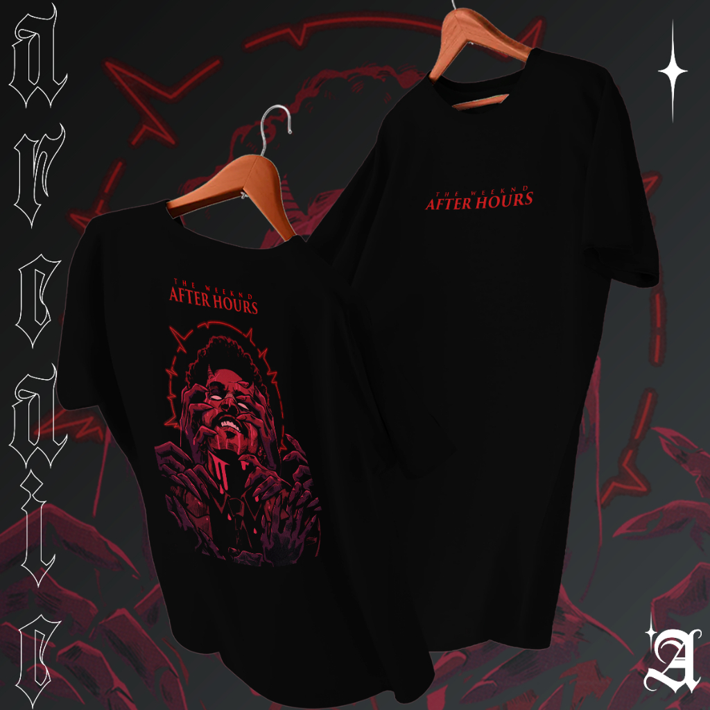 Camiseta Basica Algodao Cantor The Weeknd Álbum After Hours Reconciliation Unissex em Oferta na Shopee