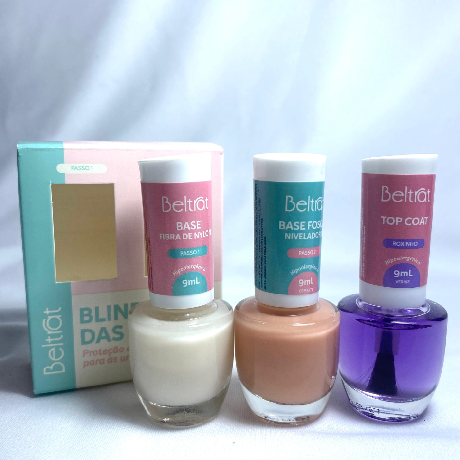 Beltrat Kit Blindagem das unhas+Top Coat em Oferta na Shopee
