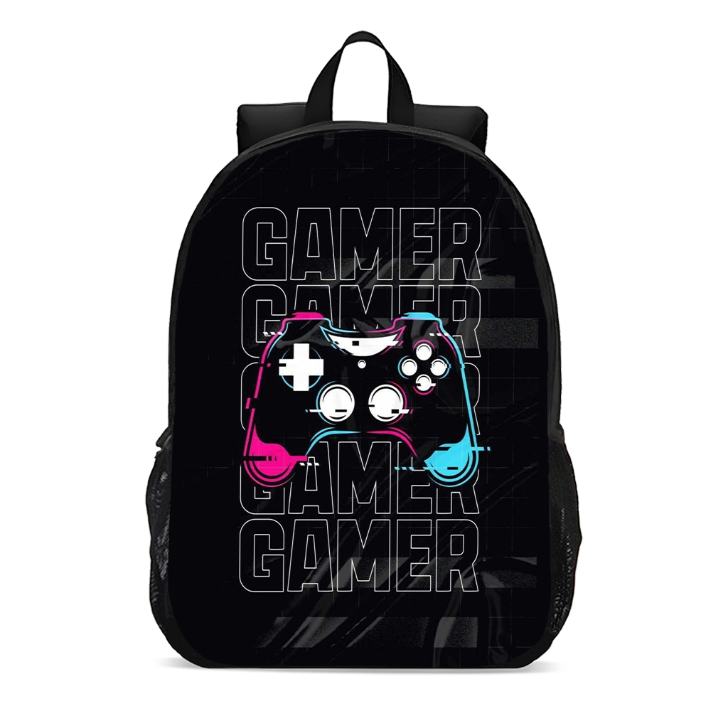 Mochila Escolar Infantil Juvenil controle game moda geek  nerd novidade promoção