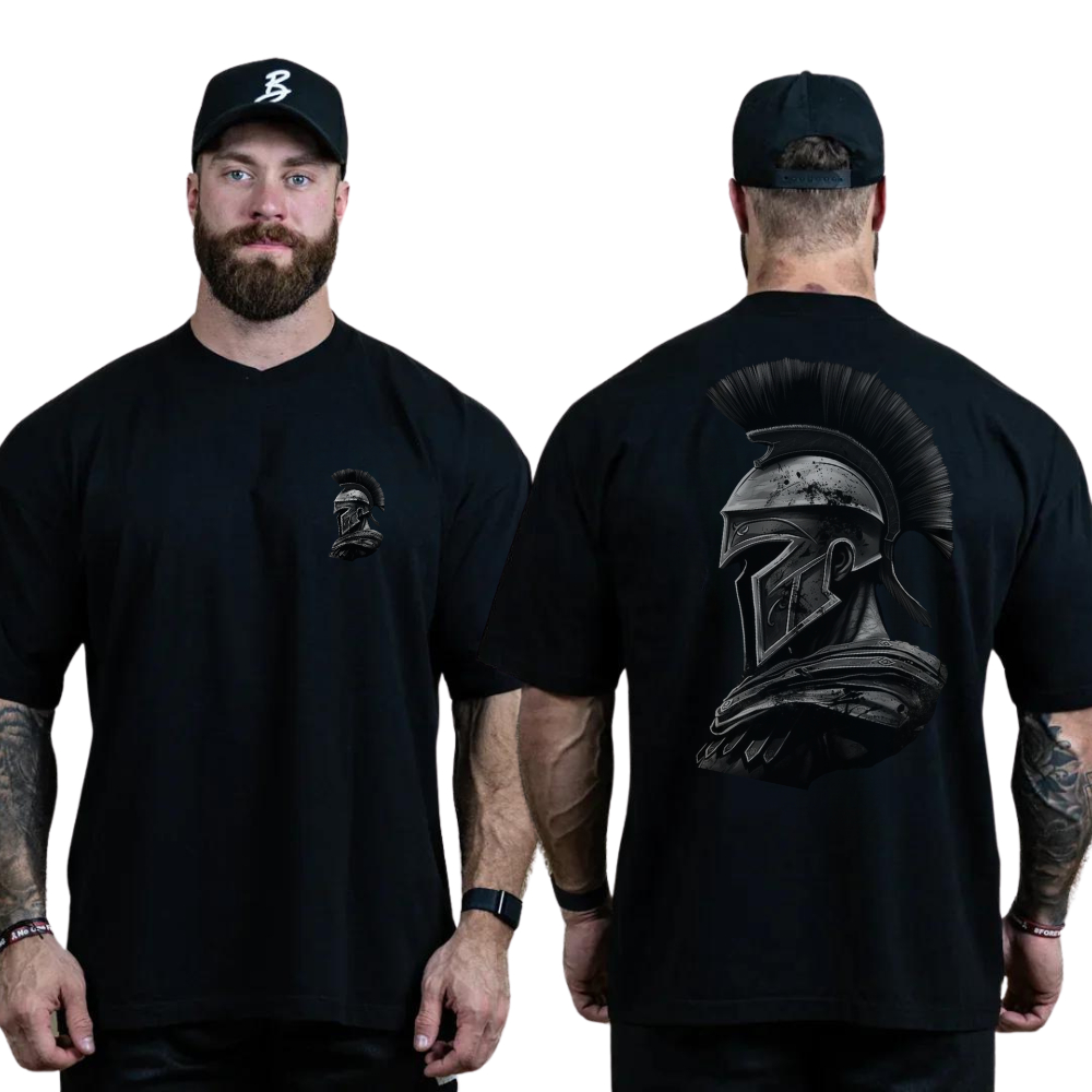 Camiseta Oversized Cbum Esparta Moda Academia Camisa Algodão Treino Lançamento
