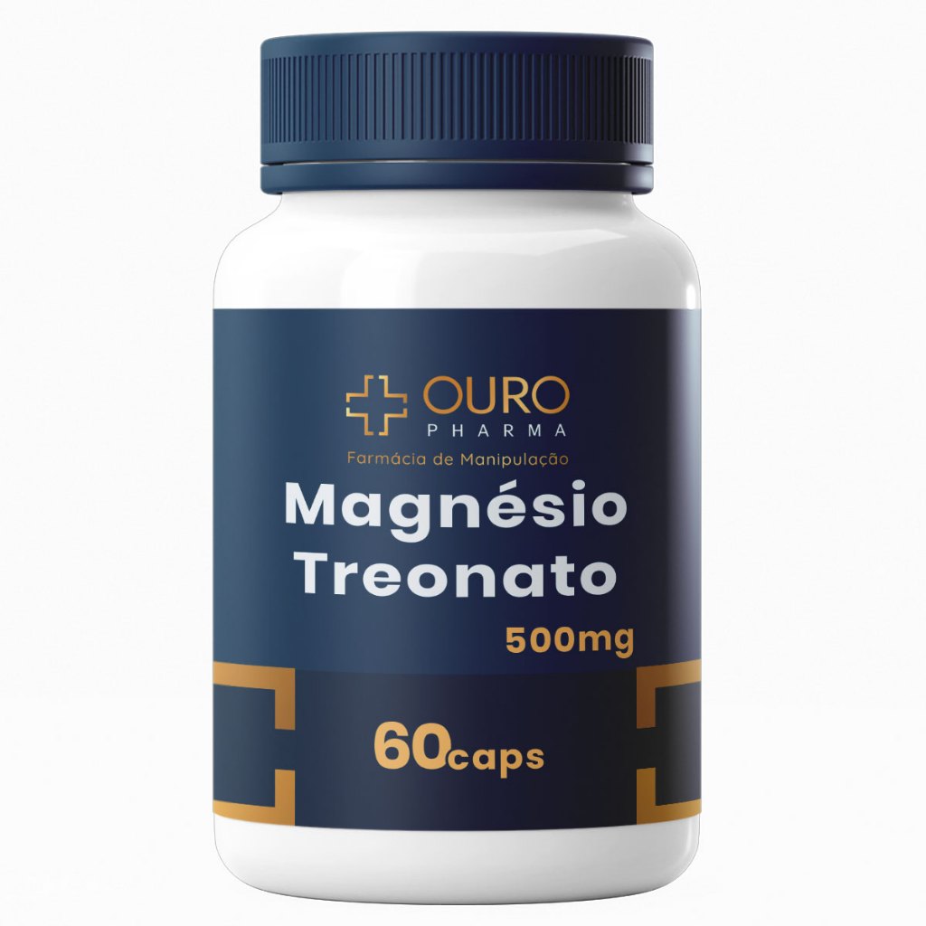 Magnésio Treo 500mg Com Laudo 60 ou 120 Cápsulas