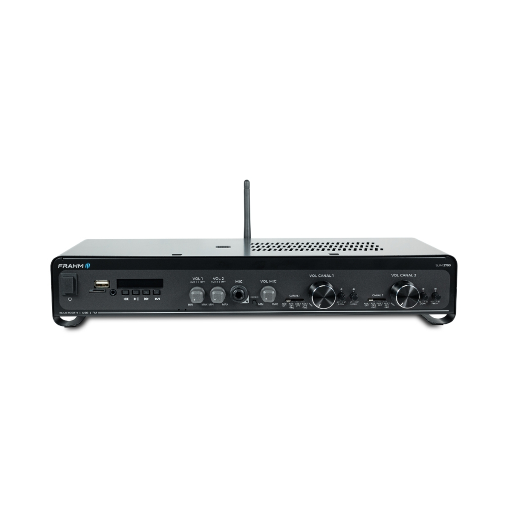 Amplificador Receiver Frahm Slim 2700 Optical 160w Usb Rca em Oferta na Shopee