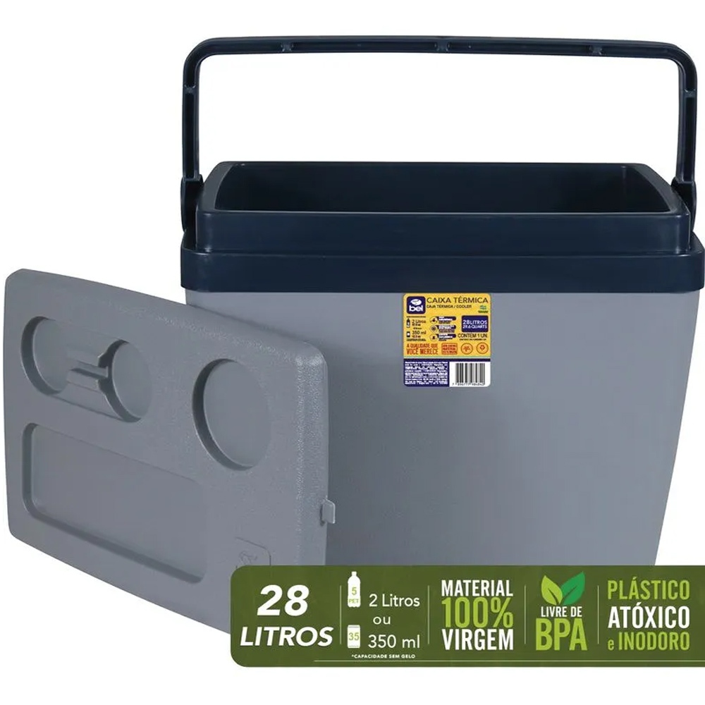 Caixa Térmica Cooler 28L Opala Praia Pesca Camping Belfix