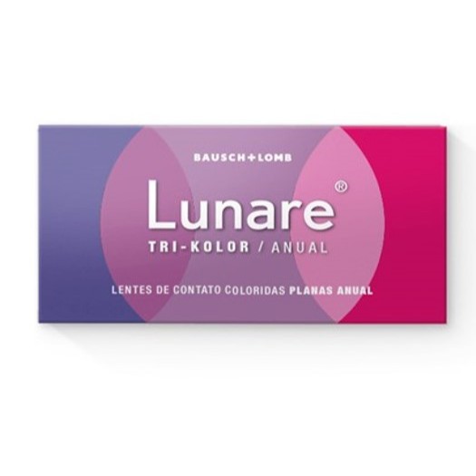 Lente De Contato Colorida Lunare Anual Par - SEM GRAU