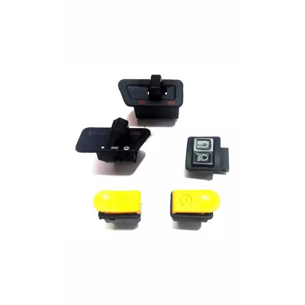 Kit C/5 Botoes Pisca/Farol/Partida/Alto/Buzina Dafra Zig 100
