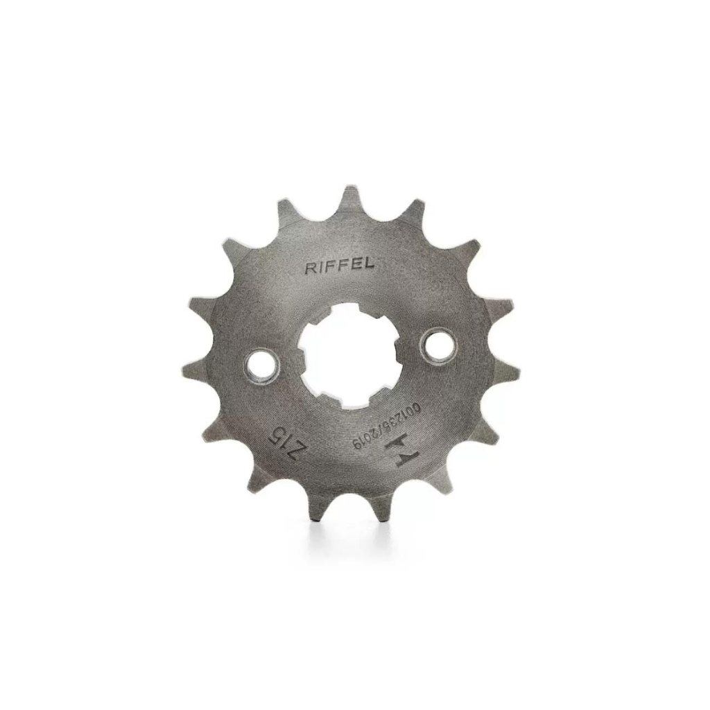 Pinhão 16 Dentes Riffel Titan 150-Fan 150 / Titan 160-Fan 160 / Bros 150 / Fan 125 2009 Ed Aço 1045