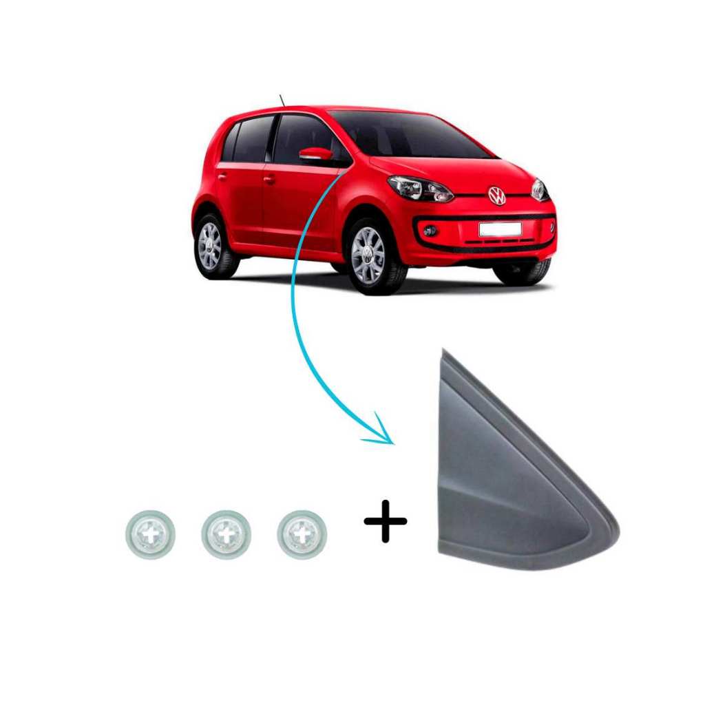 Moldura Do Para Lama Direito com buchas Up 2014 a 2017 Original VW Moldura Do Para Lama Direito com buchas Up 2014 a 2017 Original VW