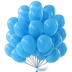 50~250 Balão Bexiga Nº 7 AZUL CANDY - Cores Pasteis// CHOCO