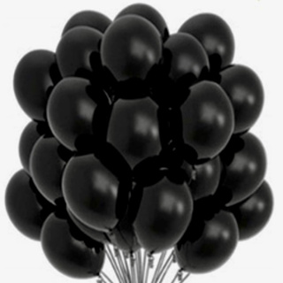 50~250 Balão Número 5 Bexiga P/ Festa Aniversário PRETO em Oferta na Shopee