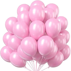 50~250 Unidades Balão Nº8 ROSA CANDY Bexiga Cores Pastéis FESTBALL(CHOCO)