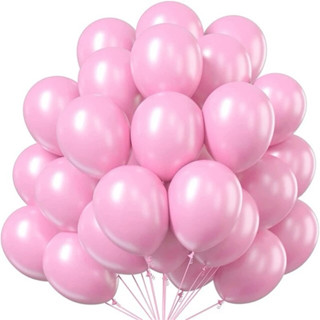 50~250 Unidades Balão Nº8 ROSA CANDY Bexiga Cores Pastéis em Oferta na Shopee