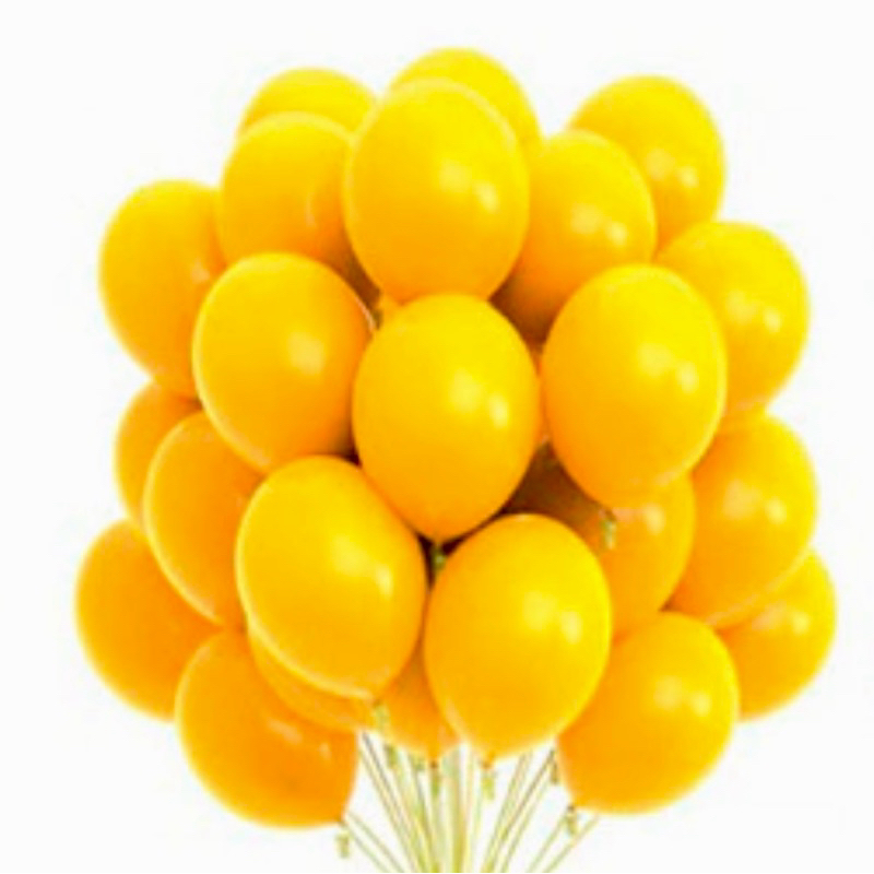 50~250 Balão Número 7 Bexiga Para Festa Aniversário AMARELO