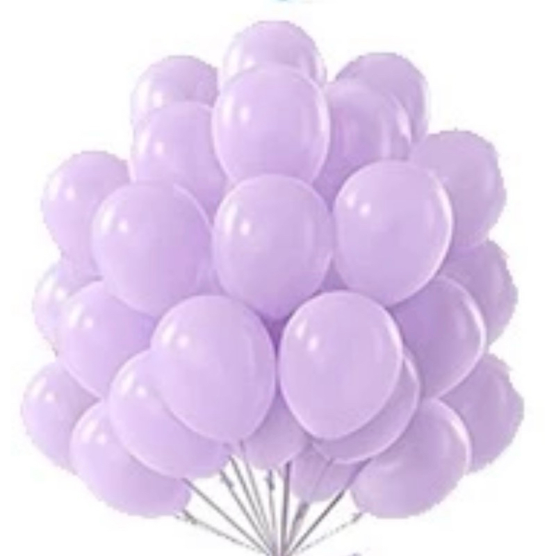 50~250 Unidades Balão Nº5 LÍLAS CANDY Cores Pastel Bexiga.// em Oferta na Shopee