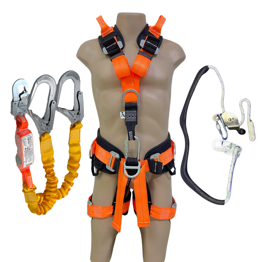 Kit Cinto 7 Pontos + Talabarte Corda + Talabarte Abs Elast