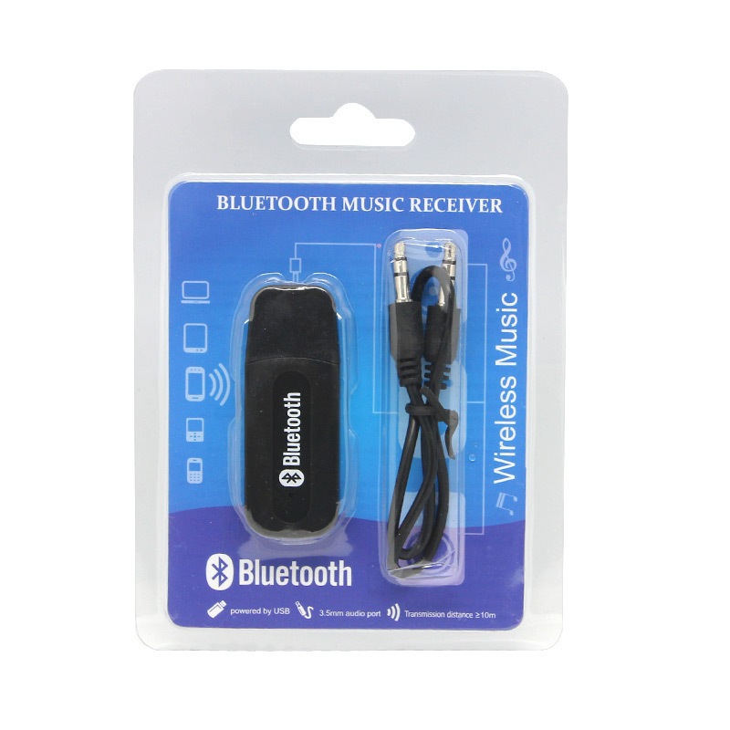 Adaptador Receptor Bluetooth Usb Com Cabo P2 Cabo Auxiliar Para Som Automotivo Música
