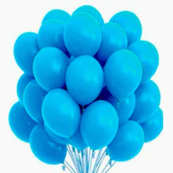 50~250 Balão Número 7 Bexiga Para Festa Aniversário AZUL CLARO(CHOCO)