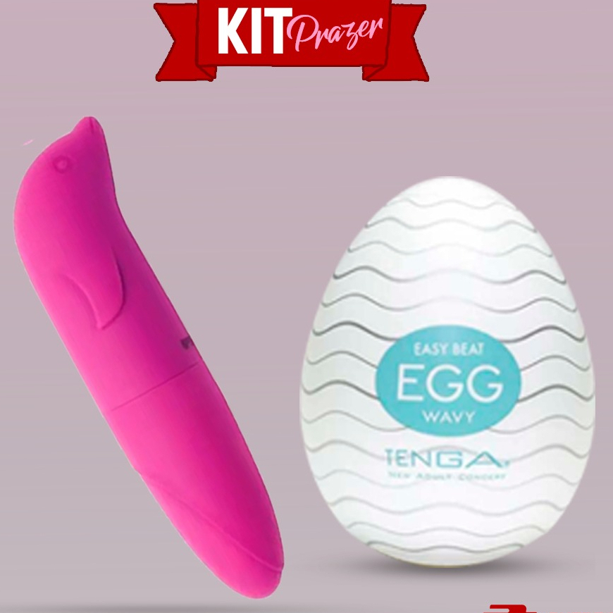 Kit Casal Golfinho Vibrador Ponto G + Egg Masturbador Masculino SEXSHOP em Oferta na Shopee