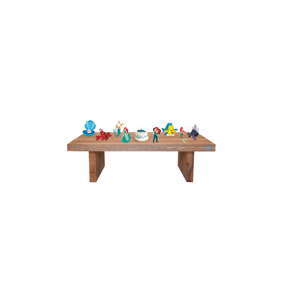 Kit Display A Pequena Sereia 8 De Mesa Para Festa