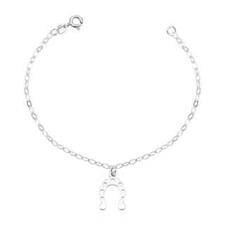 Pulseira Feminina de Prata 925 Ferradura de Cavalo pendente em Oferta na Shopee