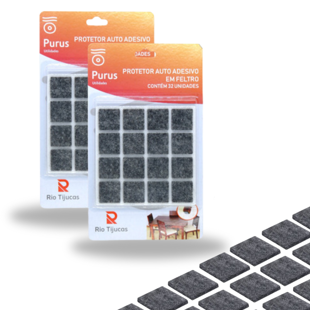 Kit contendo 32 Protetores em Feltro Auto Adesivo 2cm para proteção de pisos em Oferta na Shopee