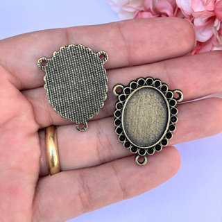 10 Entremeios para Resinar 3cm - Escolha entre Niquel - Dourado - Ouro velho em Oferta na Shopee