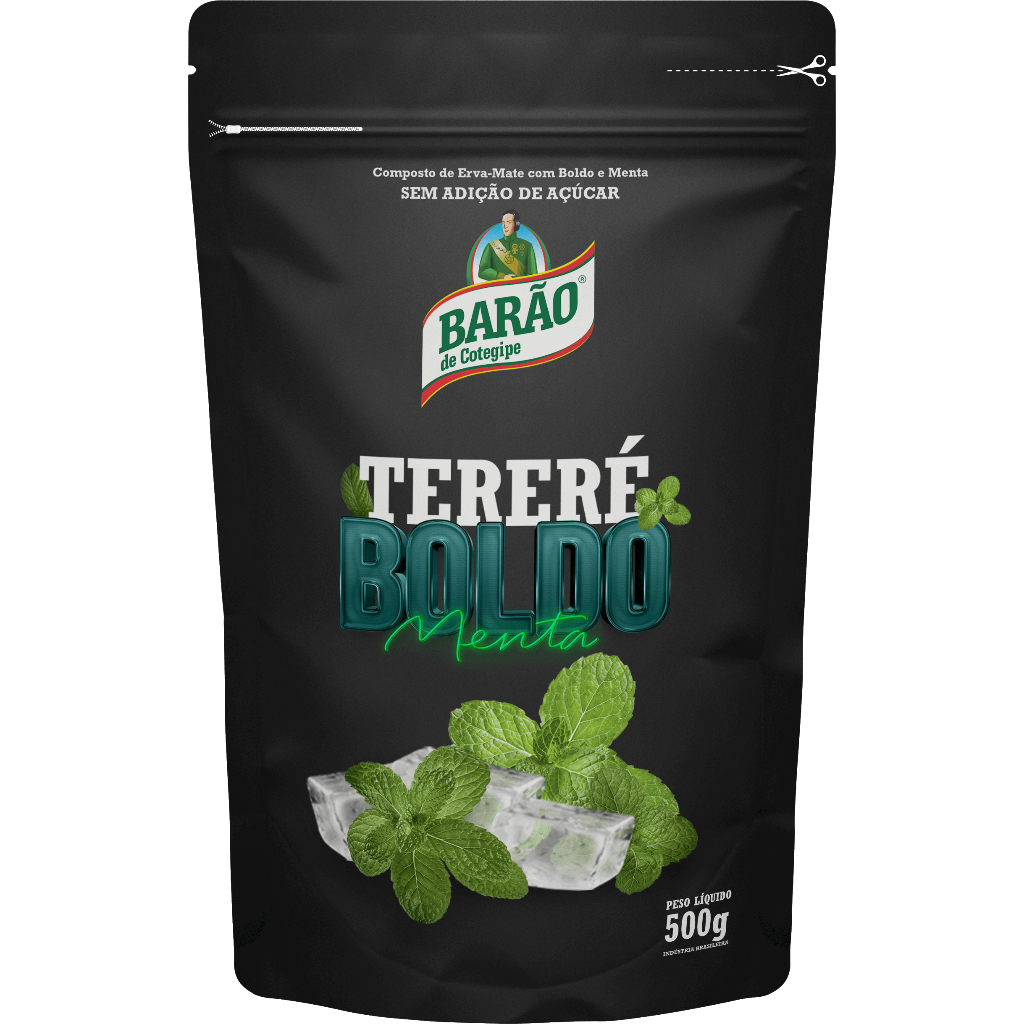 Erva Mate Tereré Sabor Menta e Boldo Barão de Cotegipe 500g